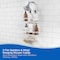 Kenney Mfg Rust-Resistant Metal & Bamboo 2-Tier Hanging Shower Caddy, 24in H x 11in W x 4.5in D, White KN614140PS - alternate 2